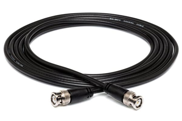 50-ohm Coax, BNC to Same, 3 ft