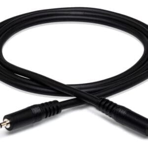 Black audio cable with 3.5mm connectors.