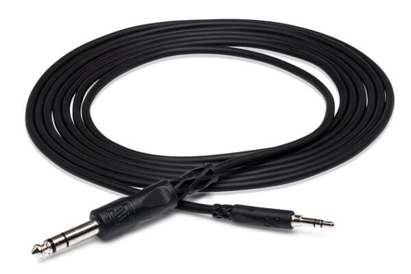 Stereo Interconnect, 3.5 mm TRS to 1/4 in TRS, 5 ft