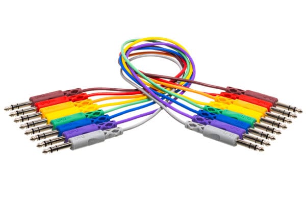 Balanced Patch Cables, 1/4 in TRS to Same, 1 ft