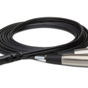 Audio cable with two XLR connectors.