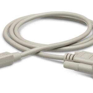 Serial to PS/2 adapter cable coiled.