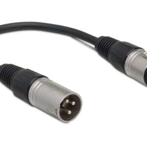 XLR male to female audio cable adapter.