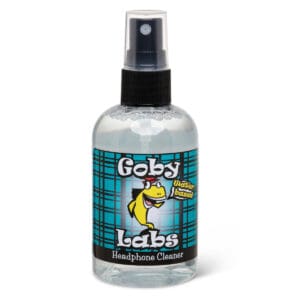Goby Labs headphone cleaner spray bottle.