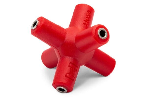 Knucklebones Signal Splitter, 3.5 mm X 6, Red