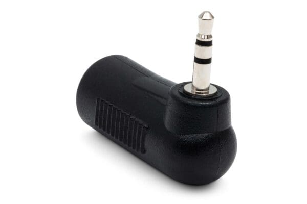 Right-angle Adapter, 3.5 mm TRS to 2.5 mm TRS