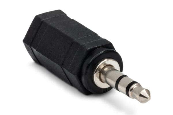 Adapter, 2.5 mm TRS to 3.5 mm TRS