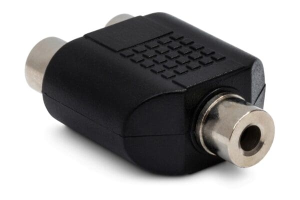 Coupler, 3.5 mm TRS to Dual RCA