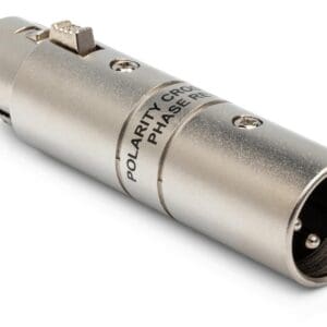 XLR phase reverse polarity adapter plug.