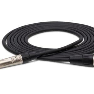 Audio cable with XLR and TRS connectors.