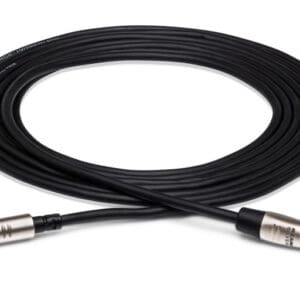 Black audio cable with two connectors.