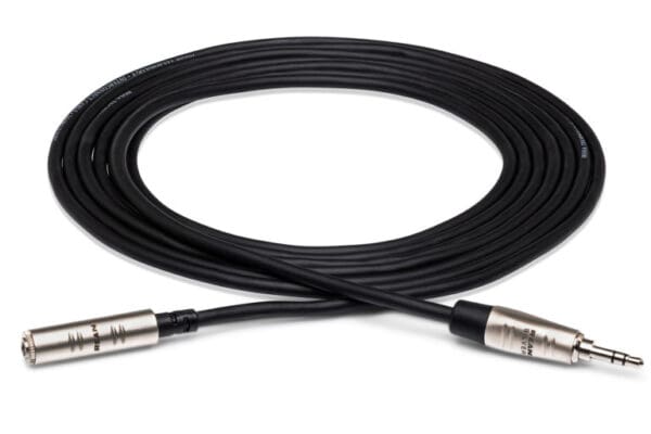 Pro Headphone Extension Cable, REAN 3.5 mm TRS to 3.5 mm TRS, 5 ft