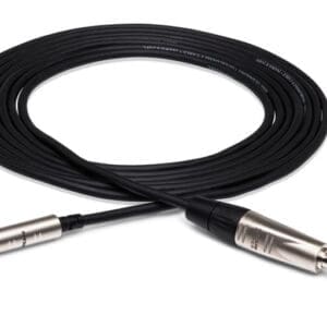 Audio cable with jack and plug connectors.