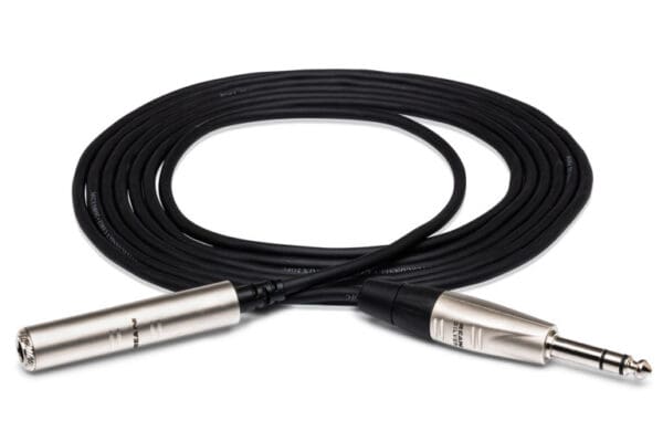 Pro Headphone Extension Cable, REAN 1/4 in TRS to 1/4 in TRS, 10 ft