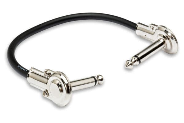 Guitar Patch Cable, Low-profile Right-angle to Same, 3 ft