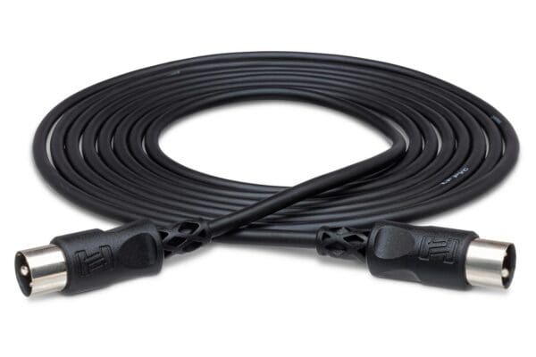 Right-angle MIDI Cable, Right-angle 5-pin DIN to Same, 5 ft