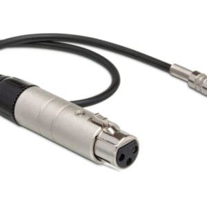 XLR to 3.5mm audio cable adapter.