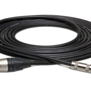 Camcorder Microphone Cable, Hosa 3.5 mm TRS to Neutrik XLR3M, 1.5 ft