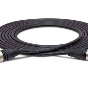 Black XLR audio cable with connectors.