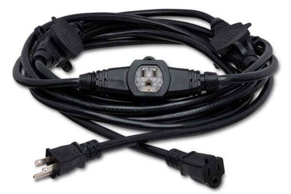 Power Distribution Cord, 6 x NEMA 5-15R to NEMA 5-15P, 50 ft