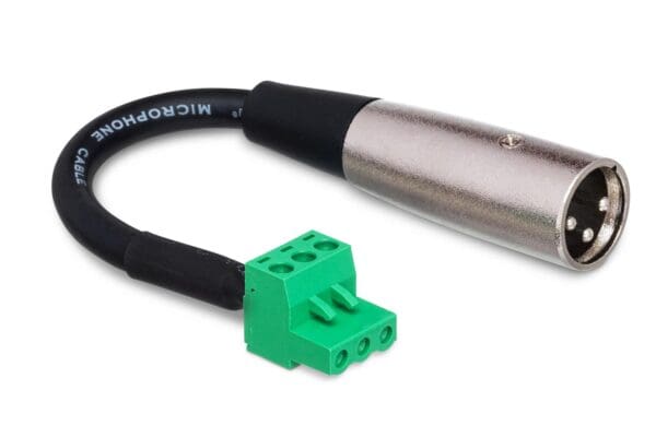 Low-voltage Adapter, PHX3F to XLR3M, 6 in