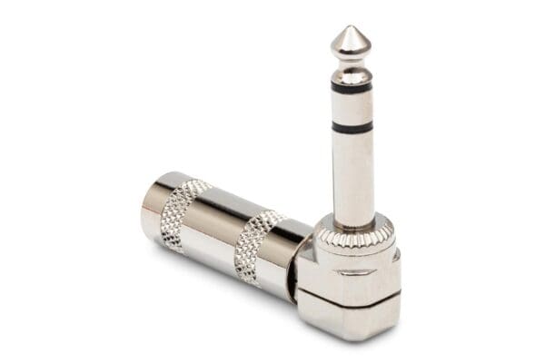 Connector, Right-angle 1/4 in TRS