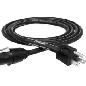 Power Cord, Power X to NEMA 5-15P, 18 AWG x 3 OFC, SJOOW Jacket, 15 A, 15 ft