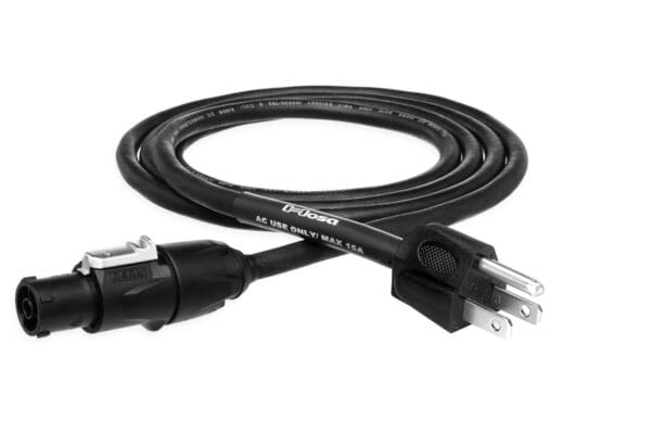 Power Cord, Power X to NEMA 5-15P, 18 AWG x 3 OFC, SJOOW Jacket, 15 A, 25 ft
