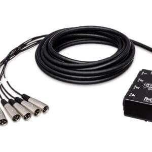 Audio multicore snake cable with connectors.