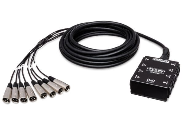 Pro-Conex Little Bro' Sub Snake, Hosa 6 x XLR Sends and 2 x 1/4 in TRS Returns, 50 ft