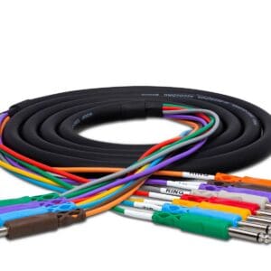 Insert Snake, 1/4 in TRS to Dual 1/4 in TS, 3 m