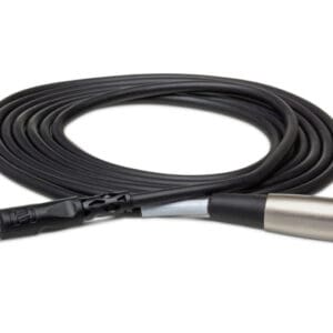 Audio cable with XLR and TRS connectors.