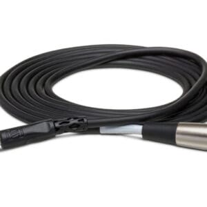 Audio cable with jack and XLR connectors.