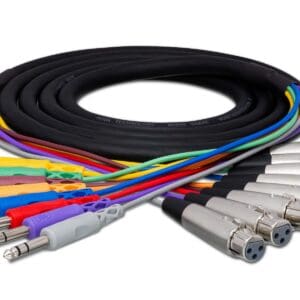 Balanced Snake, XLR3F to 1/4 in TRS, 4 m