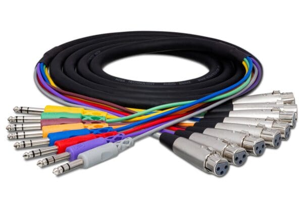 Balanced Snake, XLR3F to 1/4 in TRS, 7 m