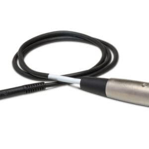 Audio cable with XLR and 1/4 inch connectors.