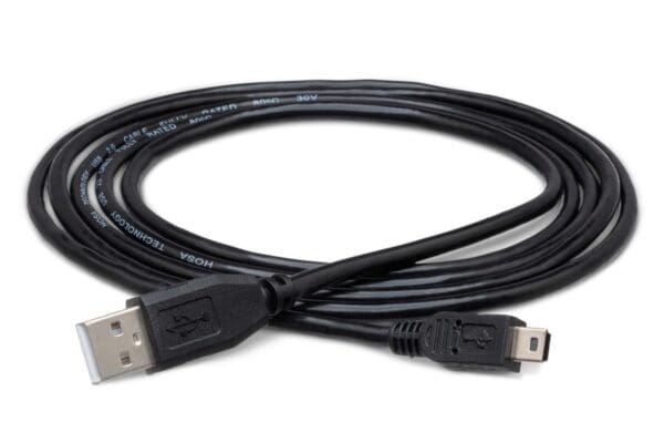 High Speed USB Cable, Type A to Mini B, 6 ft