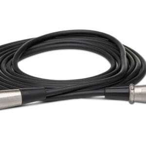 XLR microphone cable with right-angle connector.