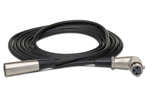 Balanced Interconnect, Right-angle XLR3F to XLR3M, 25 ft