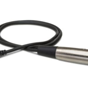XLR to 3.5mm audio cable adapter.