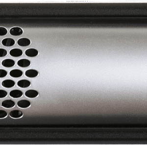 Audio amplifier with control panel and indicators.