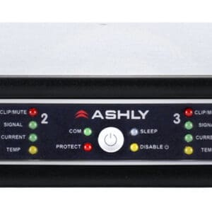 Audio amplifier with front panel controls.