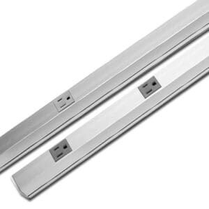 AL20GB506TRGFI6GFCI Plugmold® 5 ft Aluminum 9 Outlets And Self Test GFCI Module