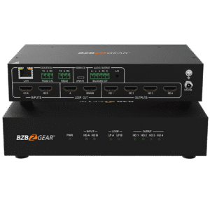 4K UHD HDMI Video Wall Processor/Switcher with IP/Audio/RS-232 for up to 4 Tvs