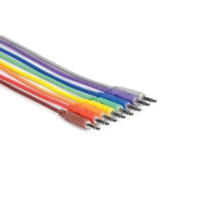Unbalanced Patch Cables, 3.5 mm TS to Same, 1.5 ft