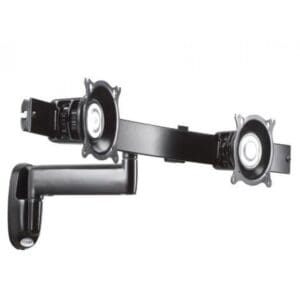 Single Arm Articulating Wall Mount, Dual Monitor Array - KWS220S