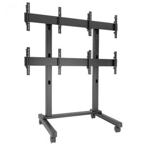 Fusion® 2 x 2 Micro-Adjustable Large Freestanding Video Wall Cart