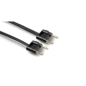 Speaker Cable, Hosa Dual Banana to Same, Black Zip, 20 ft